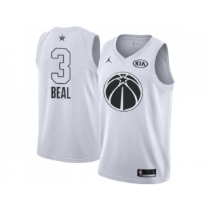 Men Nike Washington Wizards #3 Bradley Beal White NBA Jordan Swingman 2018 All-Star Game Jersey