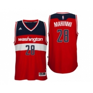 Men Washington Wizards #28 Ian Mahinmi Road Red New Swingman Jersey