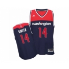 Men's Adidas Washington Wizards #14 Jason Smith Authentic Navy Blue Alternate NBA Jersey