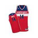 Men's Adidas Washington Wizards #14 Jason Smith Swingman Red Road NBA Jersey