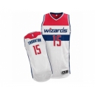 Men's Adidas Washington Wizards #15 Marcus Thornton Authentic White Home NBA Jersey