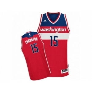 Men's Adidas Washington Wizards #15 Marcus Thornton Swingman Red Road NBA Jersey