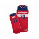 Men's Adidas Washington Wizards #33 Trey Burke Authentic Red Road NBA Jersey