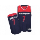 Men's Adidas Washington Wizards #7 Brandon Jennings Authentic Navy Blue Alternate NBA Jersey