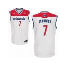 Men's Adidas Washington Wizards #7 Brandon Jennings Authentic White Home NBA Jersey