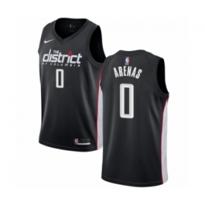 Men's Nike Washington Wizards #0 Gilbert Arenas Authentic Black NBA Jersey - City Edition