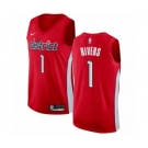 Men's Nike Washington Wizards #1 Austin Rivers Red Swingman Jersey - Earned Edition