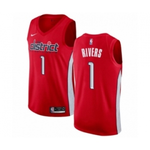 Men's Nike Washington Wizards #1 Austin Rivers Red Swingman Jersey - Earned Edition