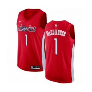 Men's Nike Washington Wizards #1 Chris McCullough Red Swingman Jersey - Earned Edition