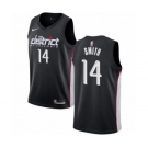 Men's Nike Washington Wizards #14 Jason Smith Authentic Black NBA Jersey - City Edition