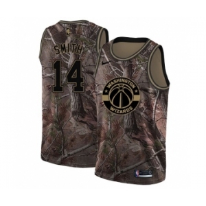 Men's Nike Washington Wizards #14 Jason Smith Swingman Camo Realtree Collection NBA Jersey