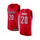 Men's Nike Washington Wizards #20 Jodie Meeks Red Swingman Jersey - Earned Edition