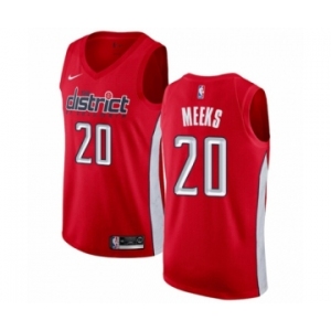 Men's Nike Washington Wizards #20 Jodie Meeks Red Swingman Jersey - Earned Edition