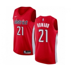 Men's Nike Washington Wizards #21 Dwight Howard Red Swingman Jersey - Earned Edition