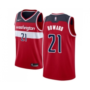 Men's Nike Washington Wizards #21 Dwight Howard Swingman Red NBA Jersey - Icon Edition