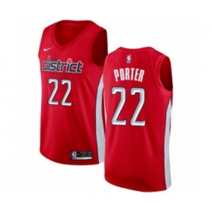 Men's Nike Washington Wizards #22 Otto Porter Red Swingman Jersey - Earned Edition