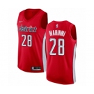 Men's Nike Washington Wizards #28 Ian Mahinmi Red Swingman Jersey - Earned Edition