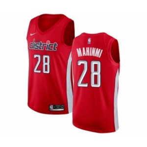 Men's Nike Washington Wizards #28 Ian Mahinmi Red Swingman Jersey - Earned Edition