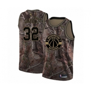 Men's Nike Washington Wizards #32 Jeff Green Swingman Camo Realtree Collection NBA Jersey