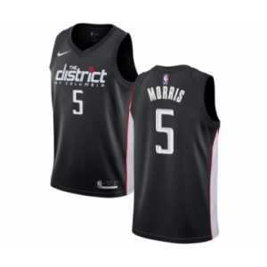 Men's Nike Washington Wizards #5 Markieff Morris Swingman Black NBA Jersey - City Edition