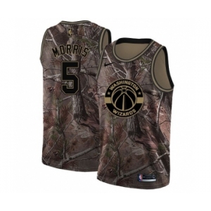 Men's Nike Washington Wizards #5 Markieff Morris Swingman Camo Realtree Collection NBA Jersey