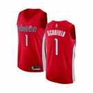 Men's Washington Wizards #1 Admiral Schofield Red Swingman Jersey - Earned Edition