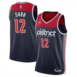 Men's Washington Wizards #12 Alexandre Sarr Navy Statement Edition Stitched Basketball Jersey