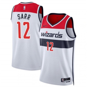 Men's Washington Wizards #12 Alexandre Sarr White Association Edition Stitched Basketball Jersey