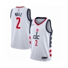 Men's Washington Wizards #2 John Wall Swingman White Basketball Jersey 2019-20 City Edition