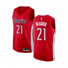 Men's Washington Wizards #21 Moritz Wagner Red Swingman Jersey - Earned Edition