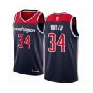 Men's Washington Wizards #34 C.J. Miles Authentic Navy Blue Basketball Jersey Statement Edition