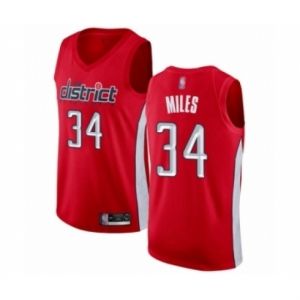 Men's Washington Wizards #34 C.J. Miles Red Swingman Jersey - Earned Edition