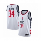 Men's Washington Wizards #34 C.J. Miles Swingman White Basketball Jersey 2019-20  City Edition