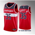 Men's Washington Wizards #35 Marvin Bagley III Red Icon Edition Stitched Basketball Jersey