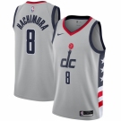 Men's Washington Wizards #8 Rui Hachimura Nike Gray 2020-21 Swingman Player Jersey