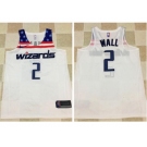 Nike Washington Wizards #2 John Wall White Stitched NBA Jersey