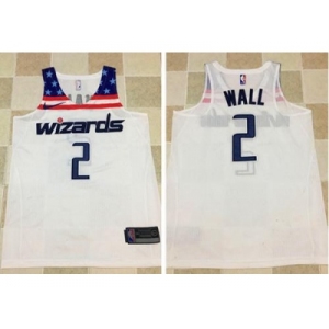 Nike Washington Wizards #2 John Wall White Stitched NBA Jersey