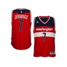 adidas Washington Wizards #7 Brandon Jennings Red Swingman Road Jersey