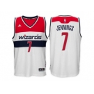 adidas Washington Wizards #7 Brandon Jennings White Swingman Home Jersey