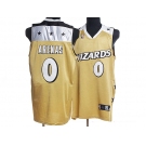 nba washington wizards #0 gilbert arenas yellow