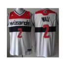 nba washington wizards #2 john wall white[revolution 30 swingman]