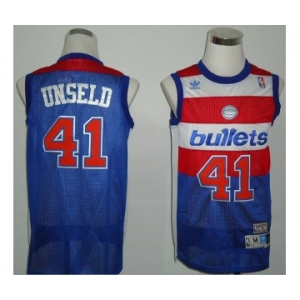 nba washington wizards #41 unseld blue