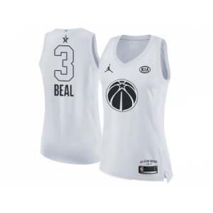 Women Nike Washington Wizards #3 Bradley Beal White NBA Jordan Swingman 2018 All-Star Game Jersey