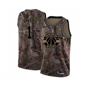 Women's Nike Washington Wizards #1 Austin Rivers Swingman Camo Realtree Collection NBA Jersey