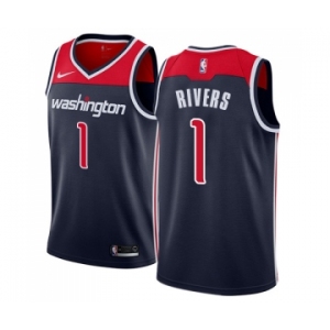 Women's Nike Washington Wizards #1 Austin Rivers Swingman Navy Blue NBA Jersey Statement Edition