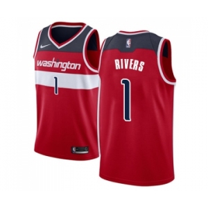 Women's Nike Washington Wizards #1 Austin Rivers Swingman Red NBA Jersey - Icon Edition