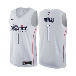 Women's Nike Washington Wizards #1 Austin Rivers Swingman White NBA Jersey - City Edition