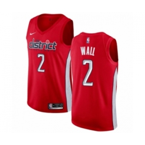 Women's Nike Washington Wizards #2 John Wall Red Swingman Jersey - Earned Edition