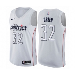 Women's Nike Washington Wizards #32 Jeff Green Swingman White NBA Jersey - City Edition