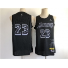 Jordan Men's Los Angeles Lakers #23 LeBron James Swingman Black MVP Basketball Jersey